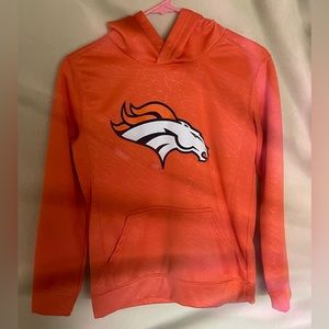 Medium Youth Orange Broncos Hoodie - NFL